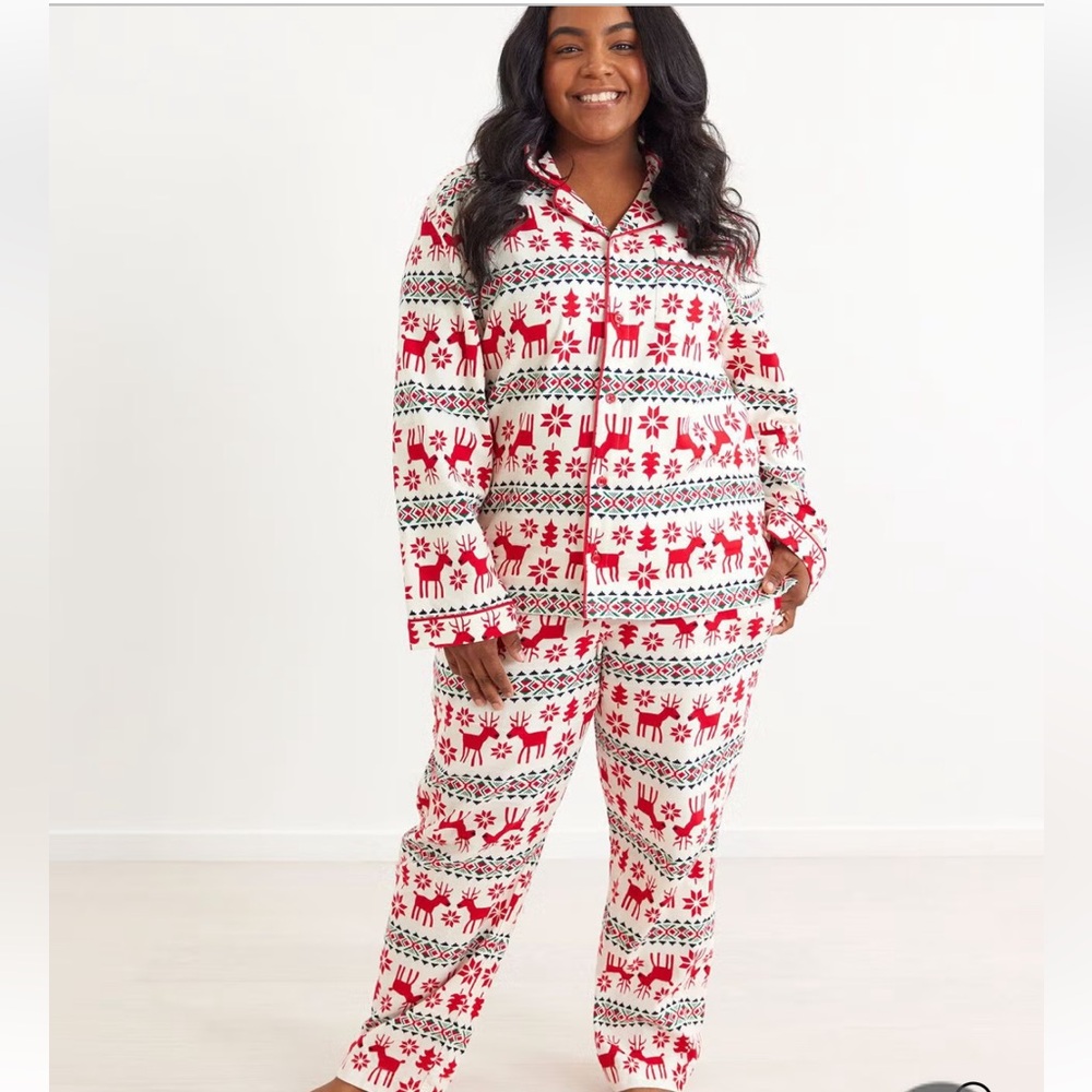 Hanna Andersson XL Unisex Holiday Flannel Pajama Set